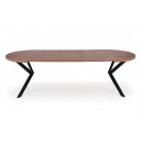 Стол обеденный HALMAR PERONI орех/черный 100-250/100